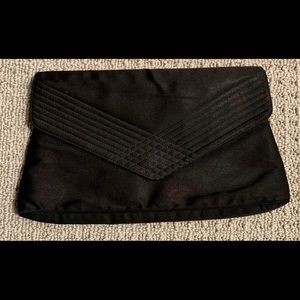 VTG MM MORRIS MOSKOWITZ BLACK SATIN CLUTCH
